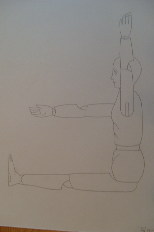 onbekend, gesigneerd met CV. 1946, 4x tekening kopen? Bied vanaf 25!