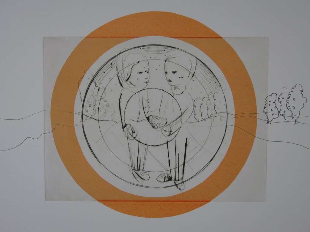 Rinke Nijburg: Ets en Litho, The snake's view verkocht voor € 35!