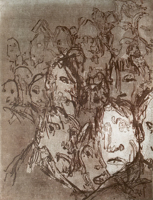 Constant - De menigte, ets (kleine oplage, prachtig ingelijst) kopen? Bied vanaf 450!