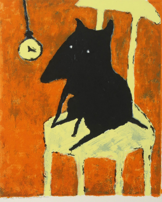 Peter Bastiaanssen: Zeefdruk, Blue Cat / Dog kopen? Bied vanaf 1!