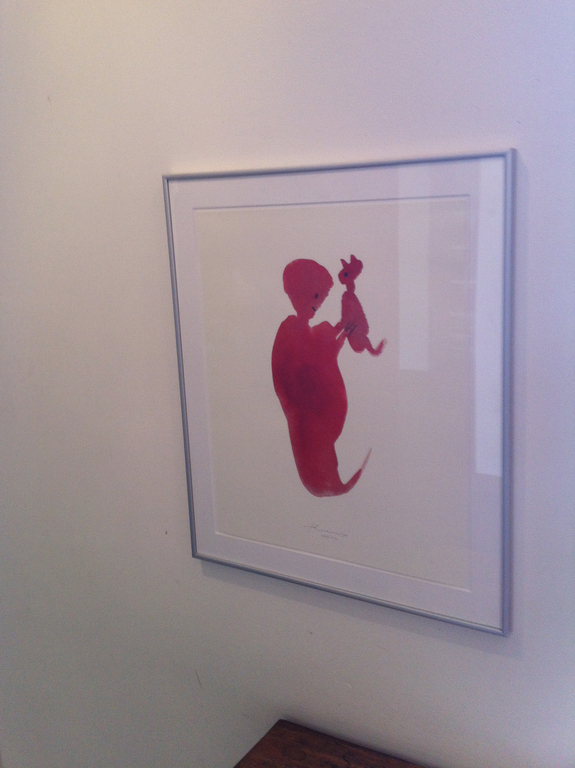 Johan Claassen, Kat (1998), Lithografie, Ingelijst verkocht voor € 110!