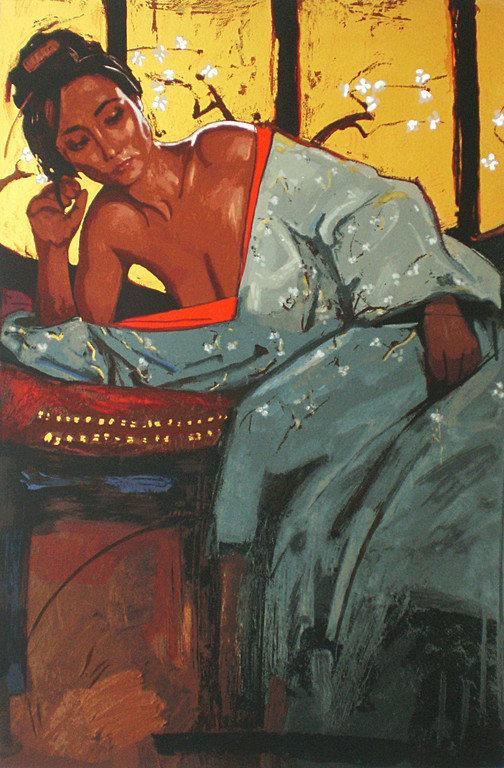 Nico Vrielink - Jeanne I, zeefdruk (groot) verkocht voor € 180!