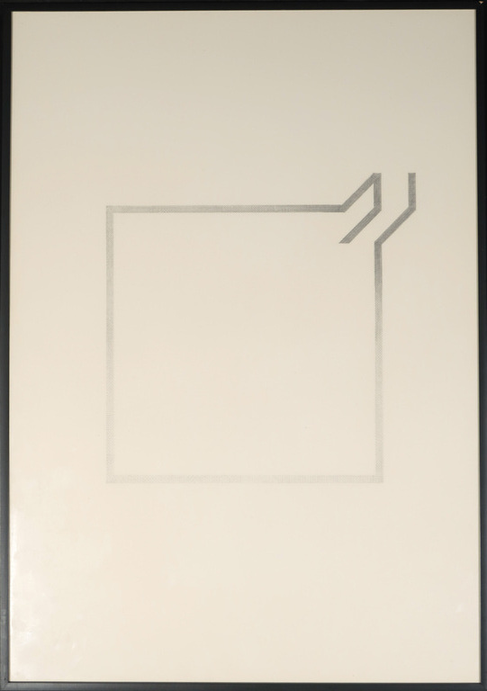 Wim Smits: Potlood tekening, Analytical System Variations - Ingelijst verkocht voor € 50!