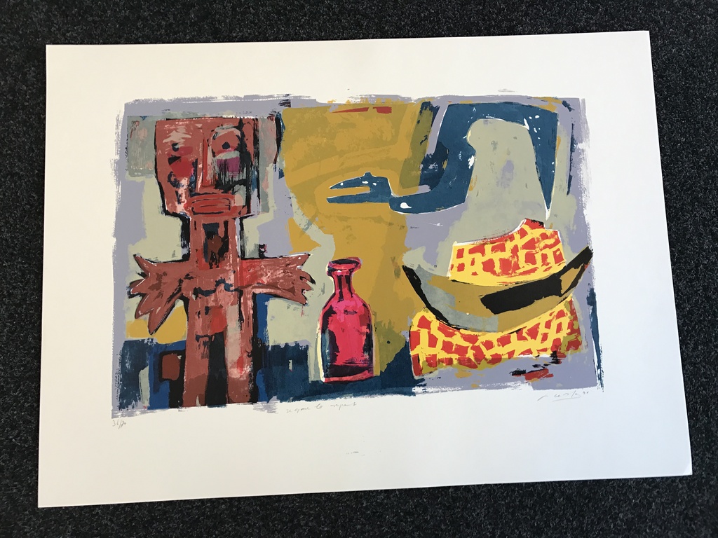 John Lie A Fo   1 originele zeefdruk / Litho gesigneerd  kopen? Bied vanaf 1!