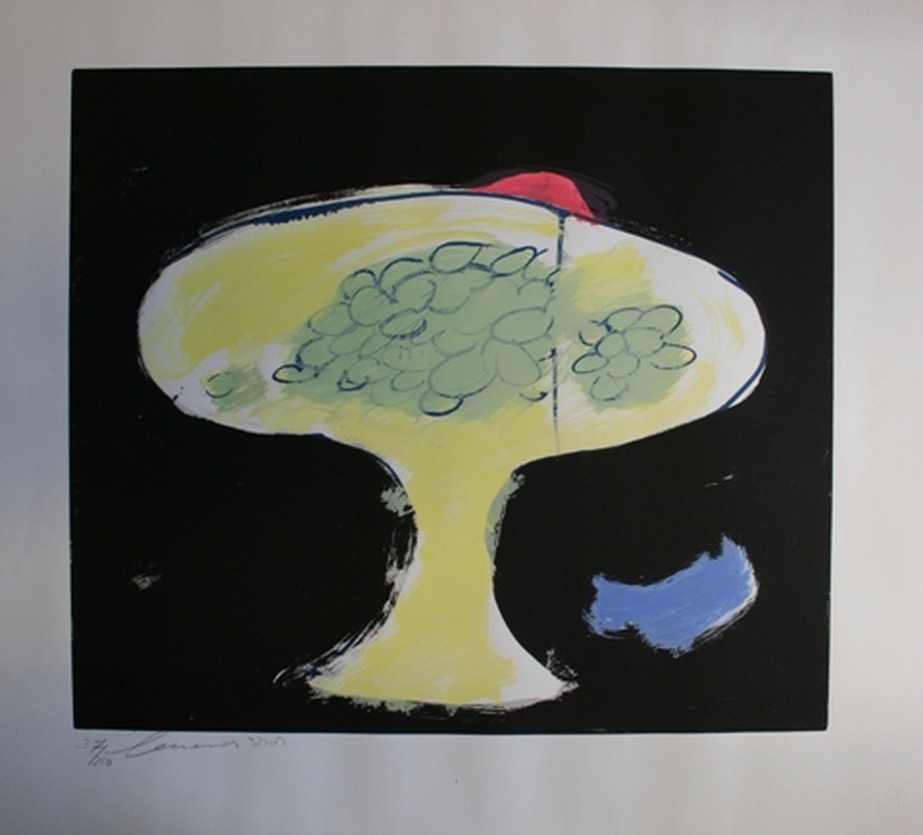 Eugene Brands - Kleurenzeefdruk - Fruitschaal verkocht voor € 275!