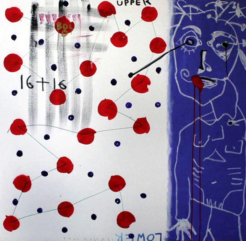 Paul Kostabi - 32 (16+16) - handgesigneerd en genummerd verkocht voor € 69!