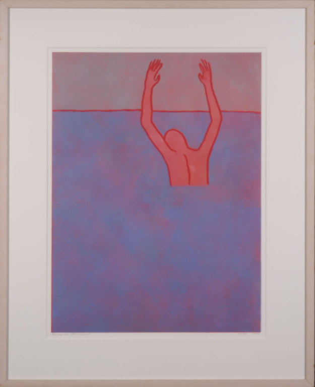 Raquel Maulwurf: Lino, Zwemmen - Ingelijst verkocht voor € 55!