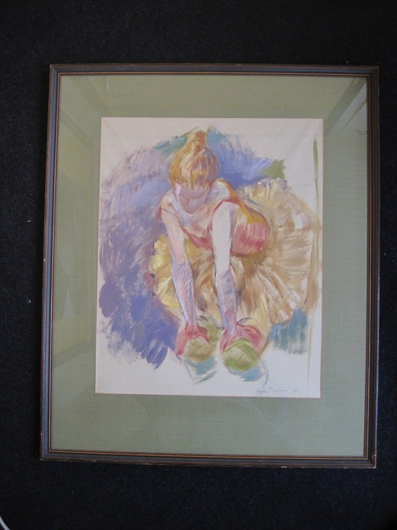 Salomea (Magda) Franken (1955-) "Ballerina" pastel 1977  kopen? Bied vanaf 1!