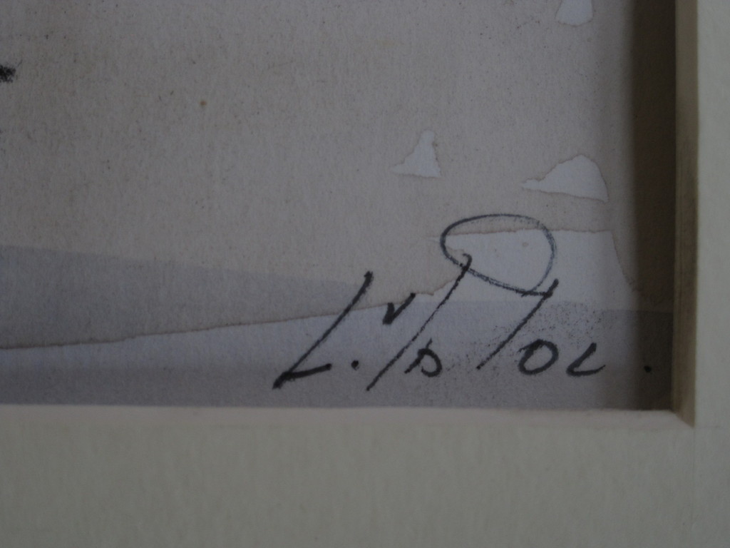 Louis v/d Pol impression. Aquarel "Amsterdam de Prinsengracht" ca. 1950 kopen? Bied vanaf 1!