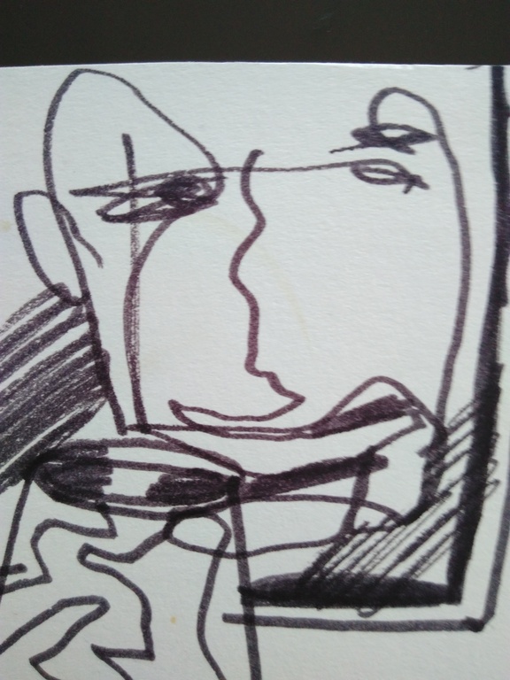 Herman Brood tekening met lijst kopen? Bied vanaf 100!