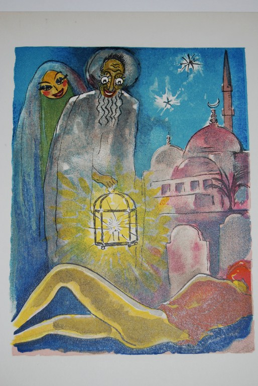 Kees van Dongen, Houtgravure Mille Nuits et un Nuit, 1955 verkocht voor € 50!