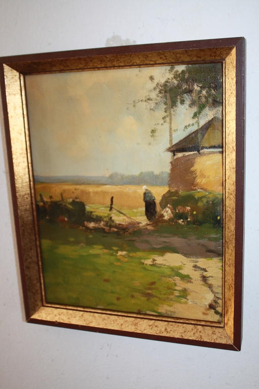 BOERIN BIJ HOOIMIJT in HOLLANDS LANDSCHAP kopen? Bied vanaf 1!