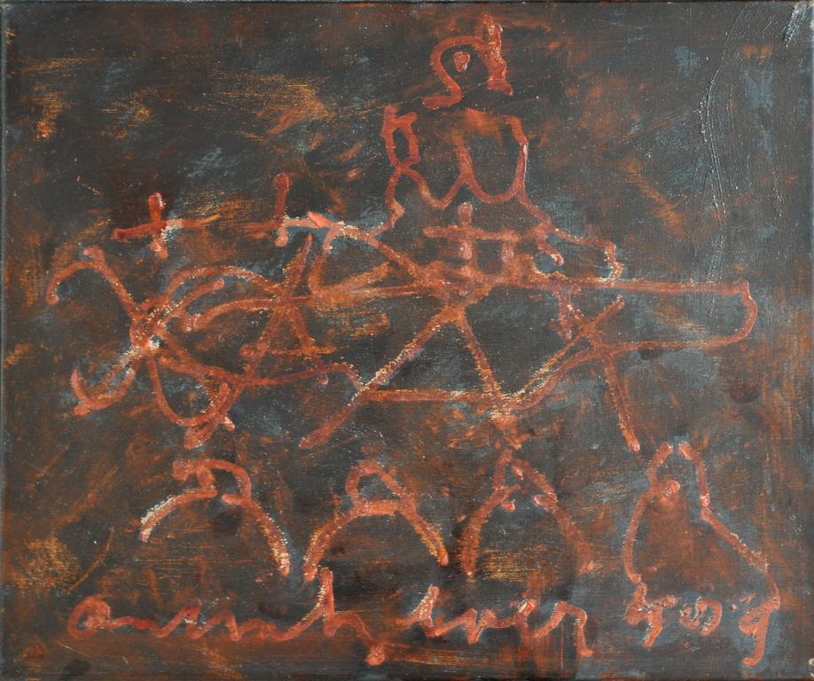 Anton Heyboer: Olieverf op canvas:Untitled kopen? Bied vanaf 225!