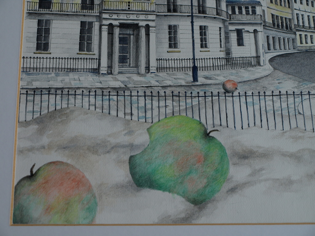 Jaap ten Kate : Tekening / aquarel – Appels – gesigneerd - 1987 kopen? Bied vanaf 1!