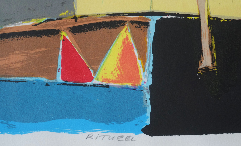 Cor de Jong, zeefdruk, 'Ritueel'. kopen? Bied vanaf 50!