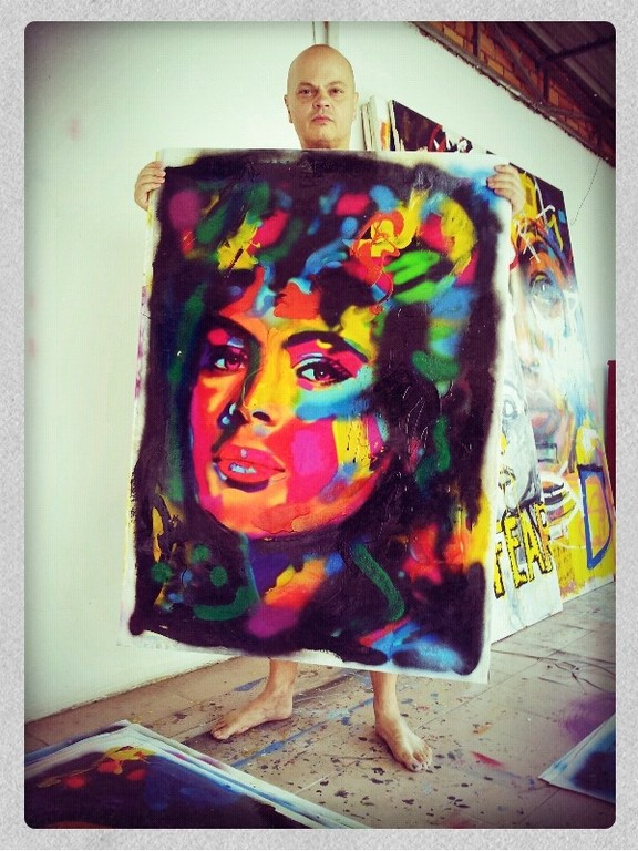 Peter Klashorst - 100 x 70 cm - Groot werk kopen? Bied vanaf 375!