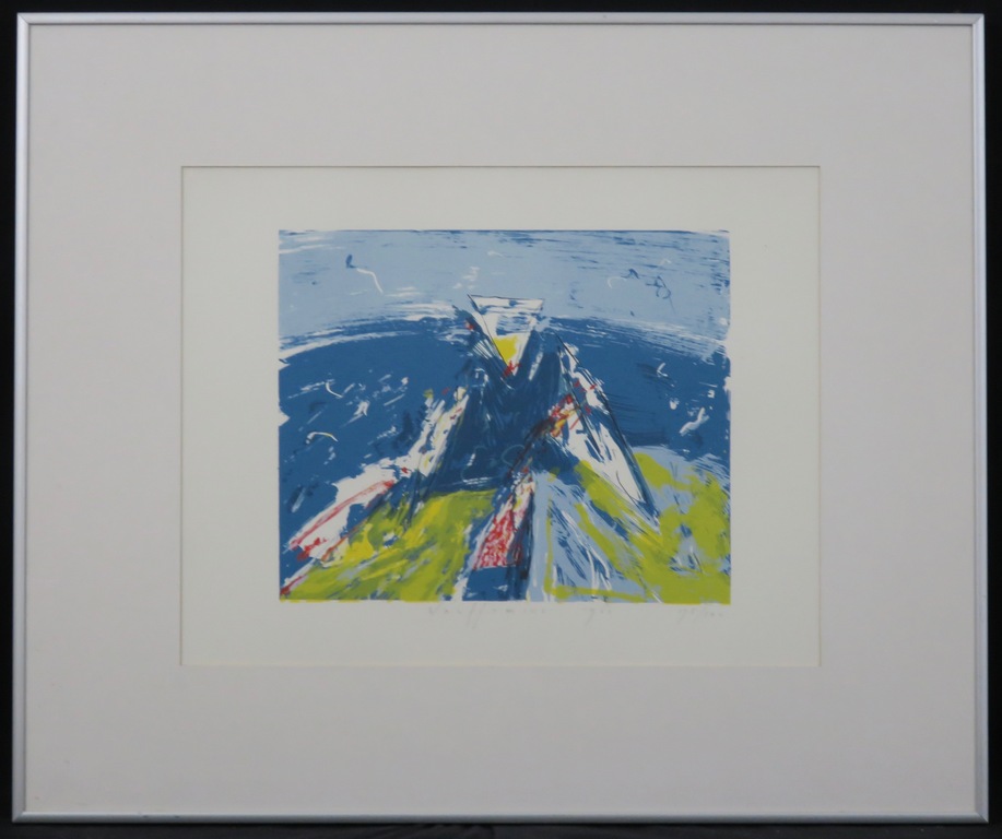 Piet Warffemius: Zeefdruk, Zonder titel - Ingelijst kopen? Bied vanaf 20!