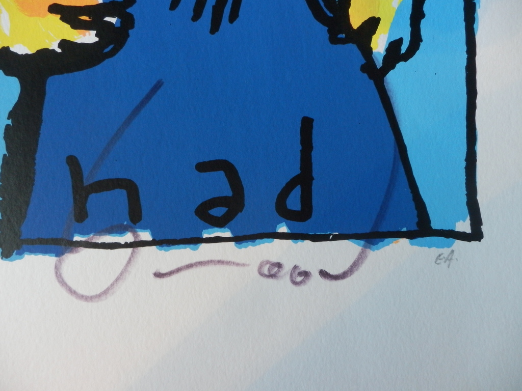 HERMAN BROOD, GROTE  EN HANDGESIGNEERDE ZEEFDRUK  ALS IK JOU NIET HAD kopen? Bied vanaf 195!