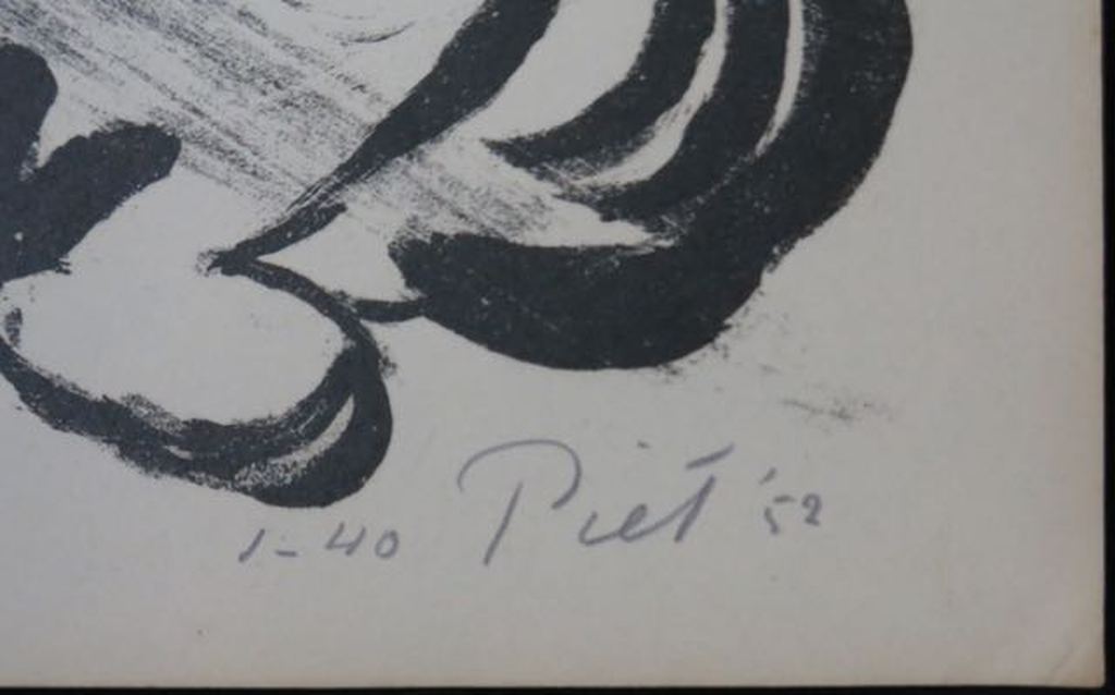 Piet van Stuivenberg: Litho, Zonder Titel (creatie 1952) kopen? Bied vanaf 1!