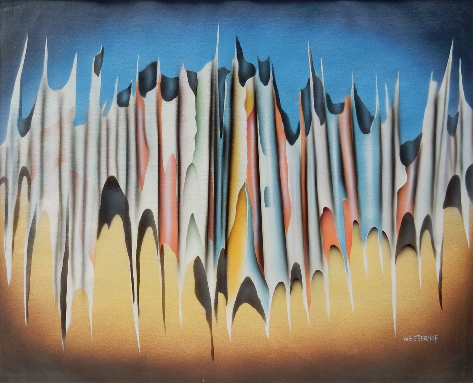 Olieverf op doek - Westerhof - Abstract kopen? Bied vanaf 1!