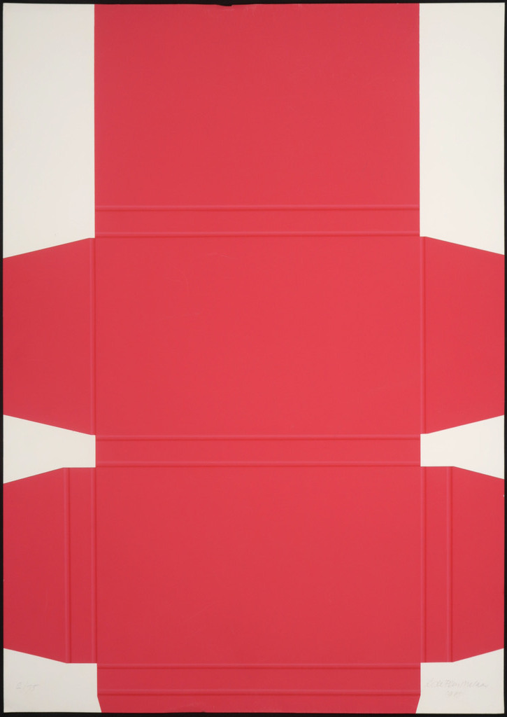 Lode Pemmelaar: Zeefdruk, Uitgevouwen doos II kopen? Bied vanaf 1!