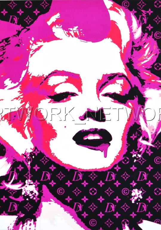 Large Print Painting "Monroe Pop Pink" Signed Numbered A/P or 1 to 100 with COA kopen? Bied vanaf 1!