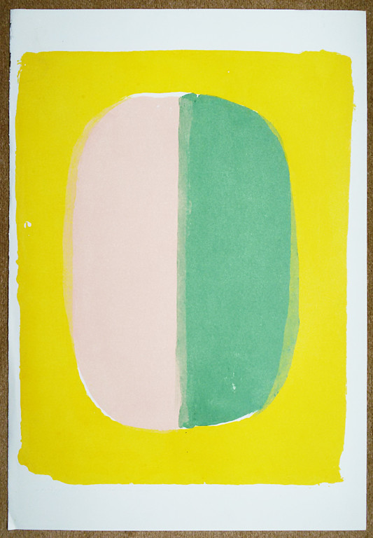 Adriaan Engelman - Abstracte compositie, monotype kopen? Bied vanaf 75!