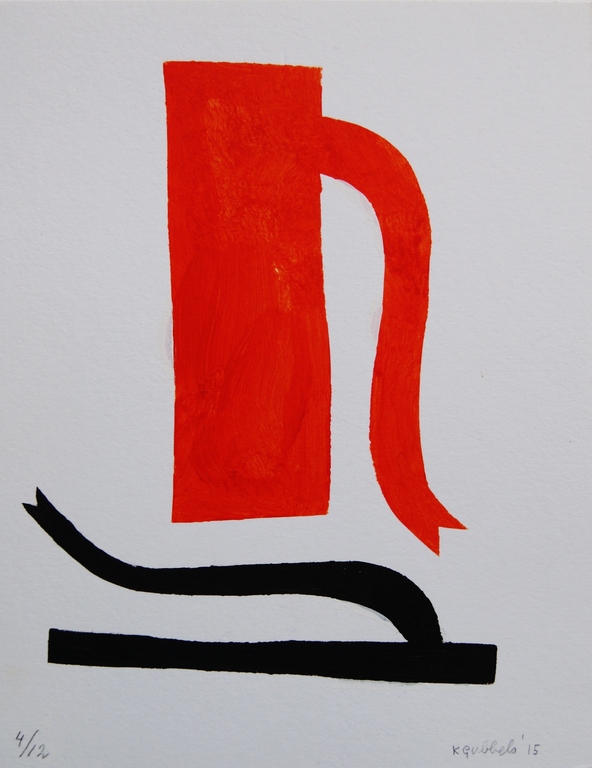 Klaas Gubbels sjabloondruk 'Baselitz' - 2015 - oplage 12 ex. kopen? Bied vanaf 265!