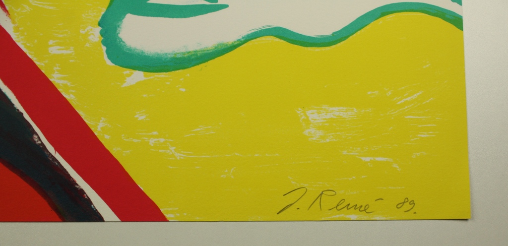 Jorg Remé, kleurenlitho, 1989 kopen? Bied vanaf 49!