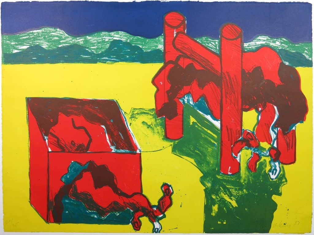 Jan Sierhuis: Litho, Rode stoel en doos kopen? Bied vanaf 70!