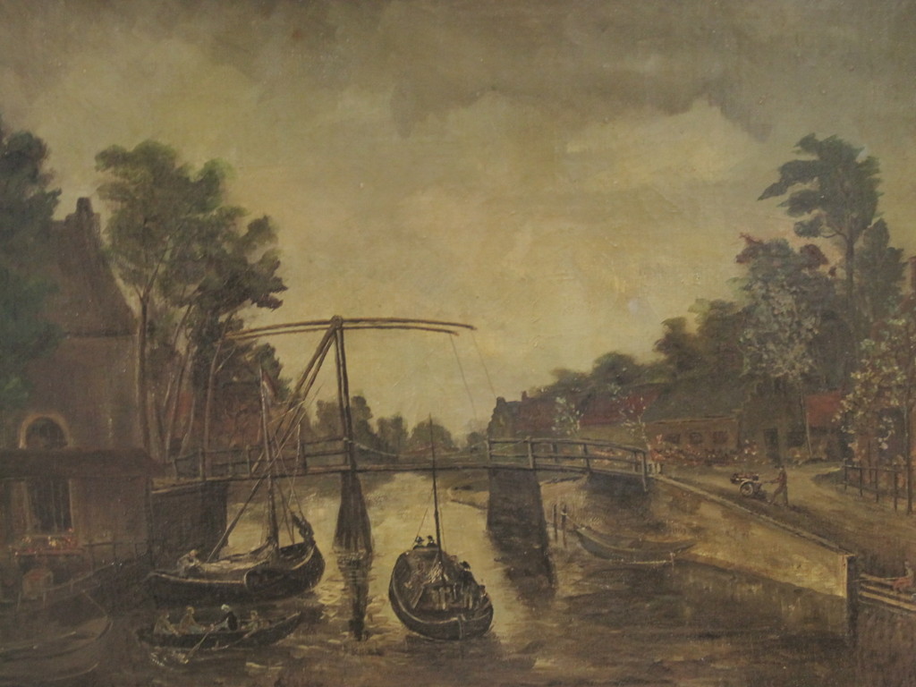 Hendr.E.Roodenburg 1895-1987 "Amsterdam stadsgezicht" ca. 1920  kopen? Bied vanaf 1!