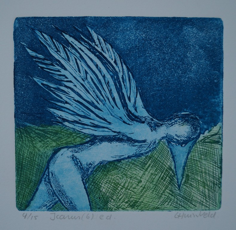 Loes Huis in 't Veld - ets - Icarus (6) e.d. - 15 ex. kopen? Bied vanaf 1!