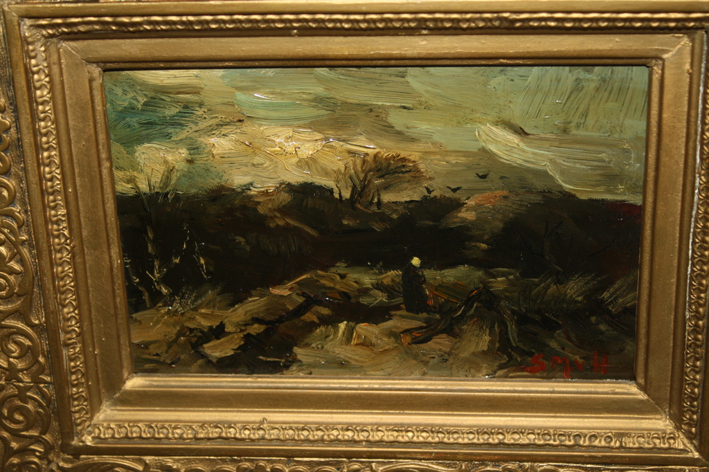 Sientje MESDAG v HOUTEN - BOERIN in de DUINEN bij SCHEVENINGEN Haagse school verkocht voor € 1200!
