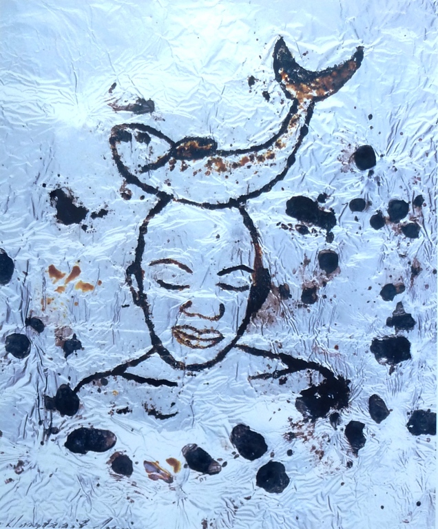 Paul Blanca, Foto: selfportrait with fish, 1997, handges., oplage: 12 stuks kopen? Bied vanaf 175!