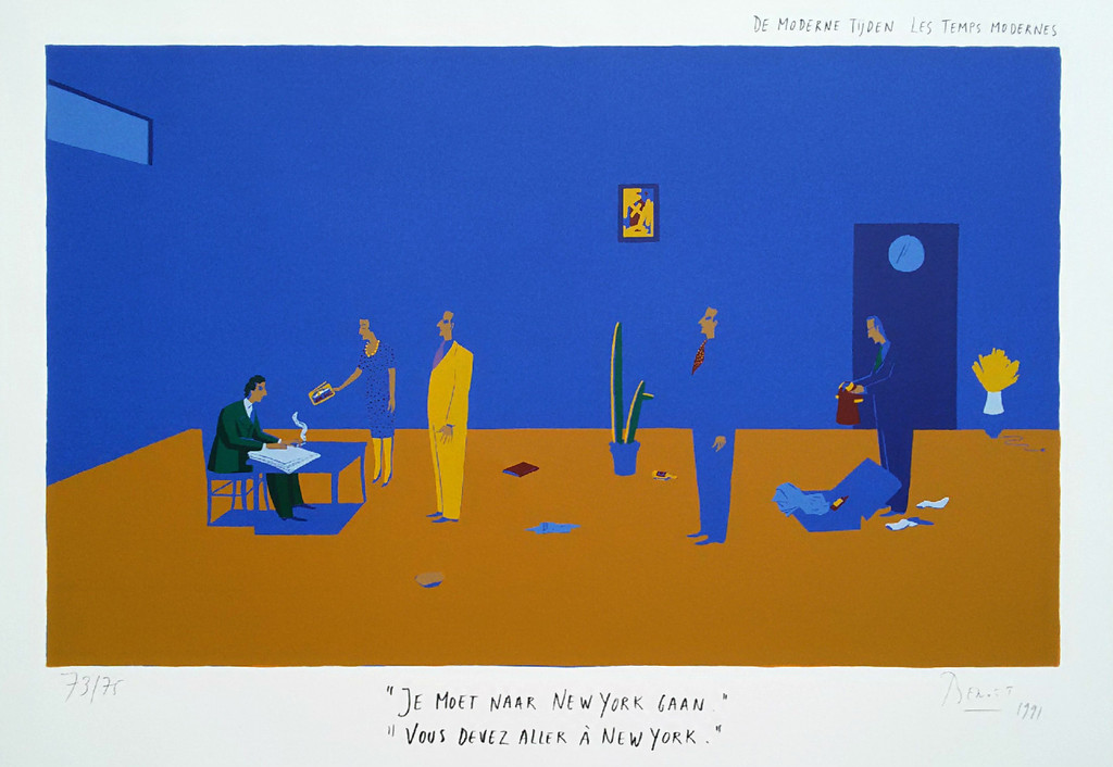 Ted Benoit - Vous devez aller a New York, zeefdruk kopen? Bied vanaf 50!
