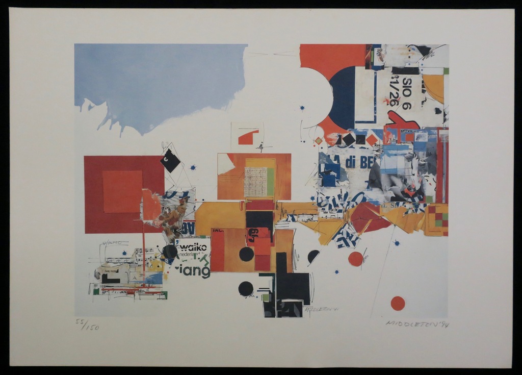 Sam Middleton: Zeefdruk, Zonder titel verkocht voor € 50!