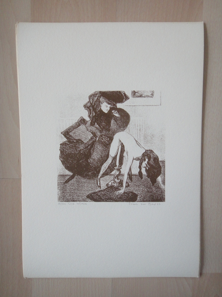 Franz von Bayros (1866-1924) -3 litho's- o.a. Die rote Lehrerin kopen? Bied vanaf 1!