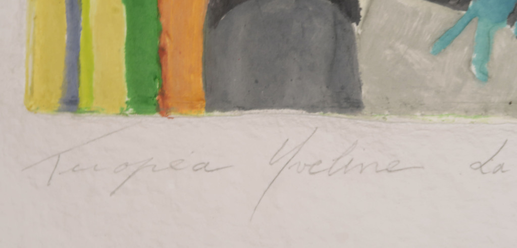 Yveline Tropea: Handbeschilderde Aquagravure, La maison de vacances kopen? Bied vanaf 1!