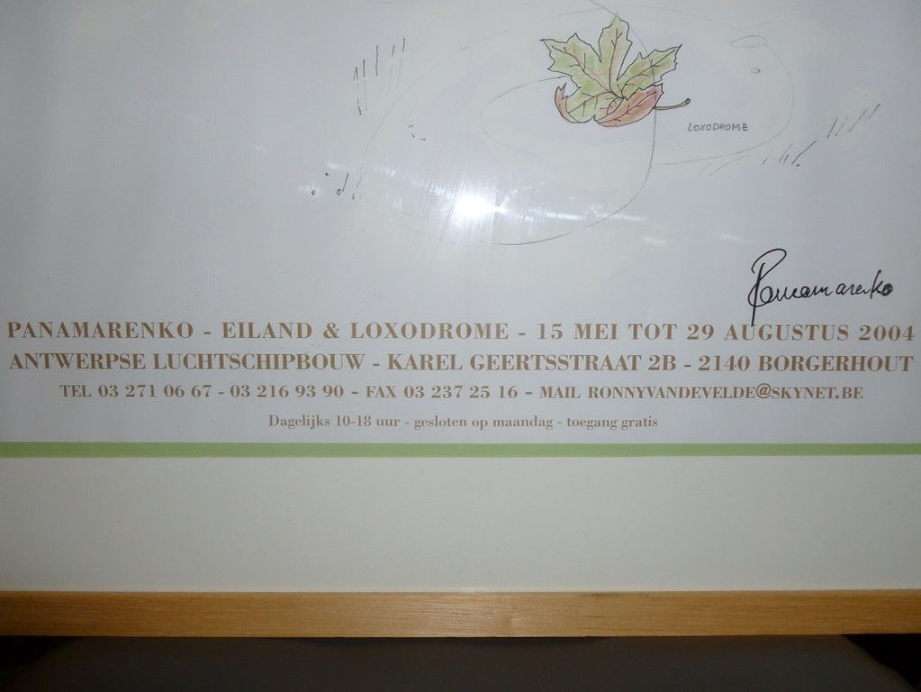 Gesigneerde affiche Panamarenko / eiland en loxodrome/ 2004. kopen? Bied vanaf 110!