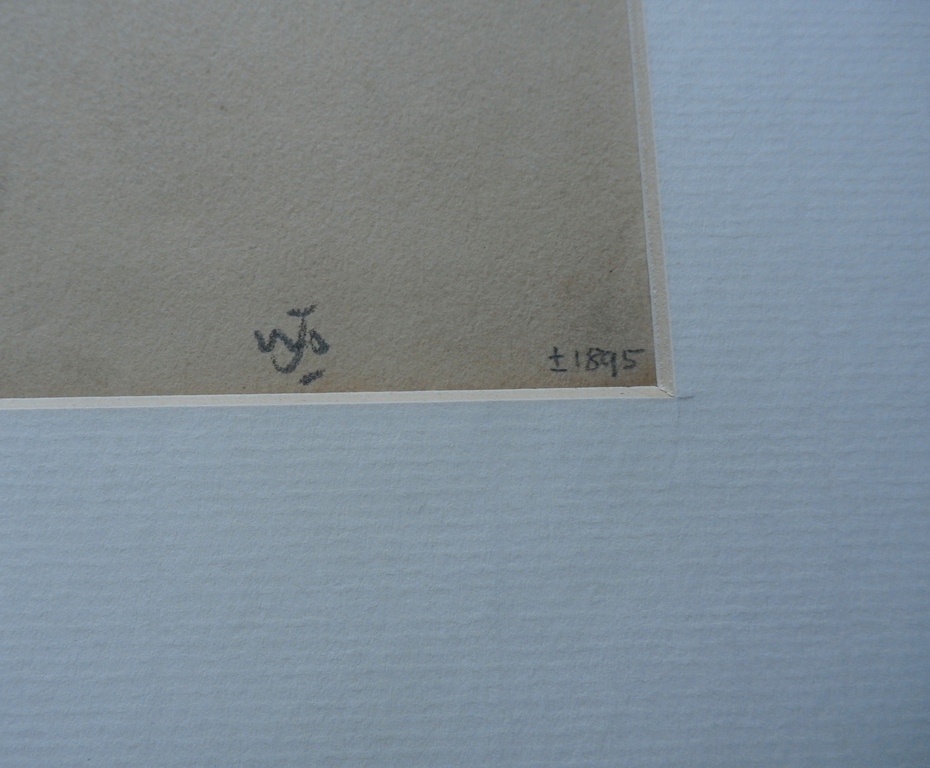 Waalko Jans Dingemans - tekening: werkende boer - 1895 kopen? Bied vanaf 99!