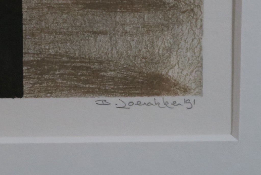 Bert Loerakker: Zeefdruk, Zonder titel - Ingelijst kopen? Bied vanaf 40!