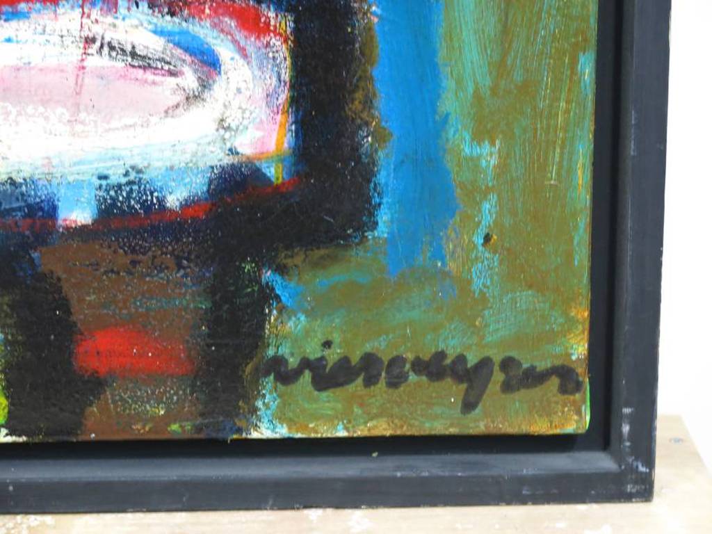 Henk Vierveijzer: Acryl op doek, Jolig - Ingelijst (zeer groot) kopen? Bied vanaf 350!