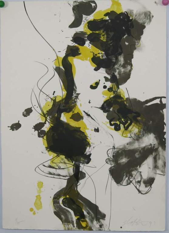 Ger Lataster: Kleurenlitho. De Stem verkocht voor € 100!