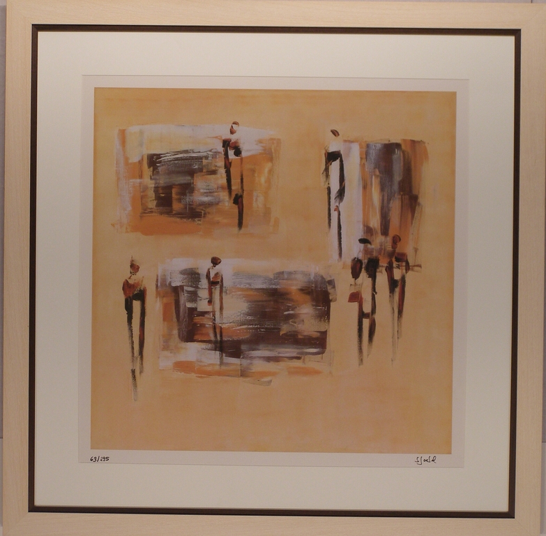 Zeefdruk van Sylvia Goebel, ingelijst kopen? Bied vanaf 125!