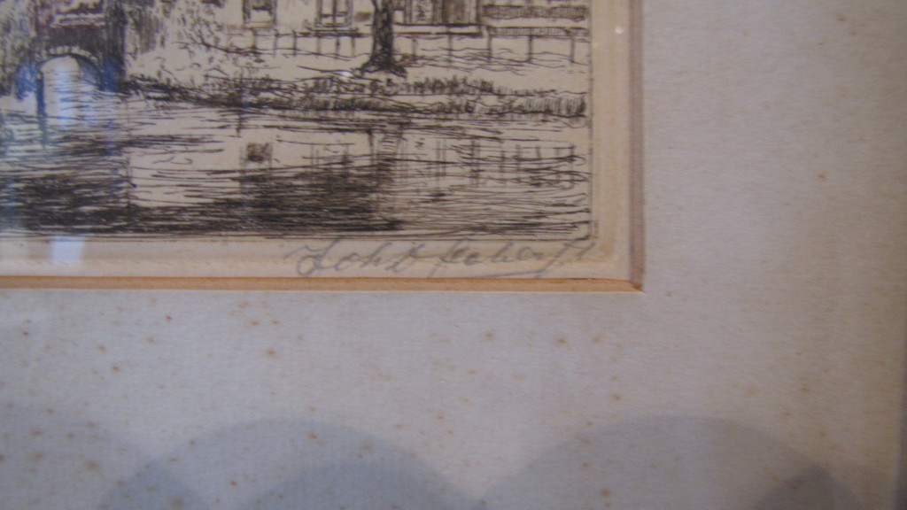 Johan D. Scherft (1891-1969), ets,  kopen? Bied vanaf 1!