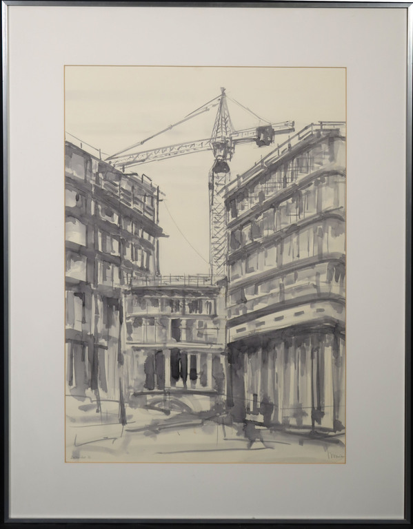 Wim Tax: Aquarel, Z.T. II - Ingelijst kopen? Bied vanaf 1!