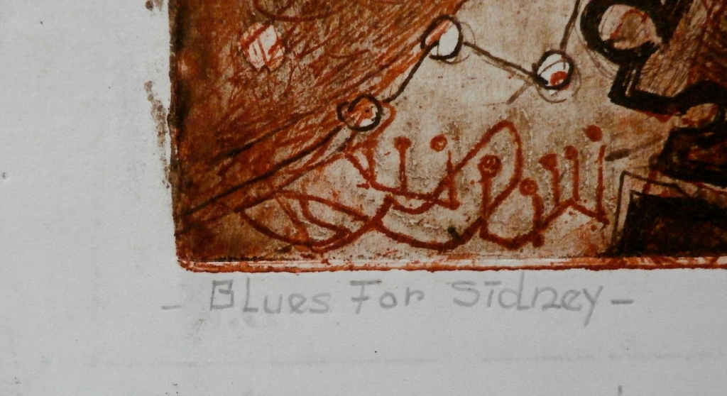 Rob Clous - ets: Blues for Sidney - 1965 - oplage: 10  kopen? Bied vanaf 35!