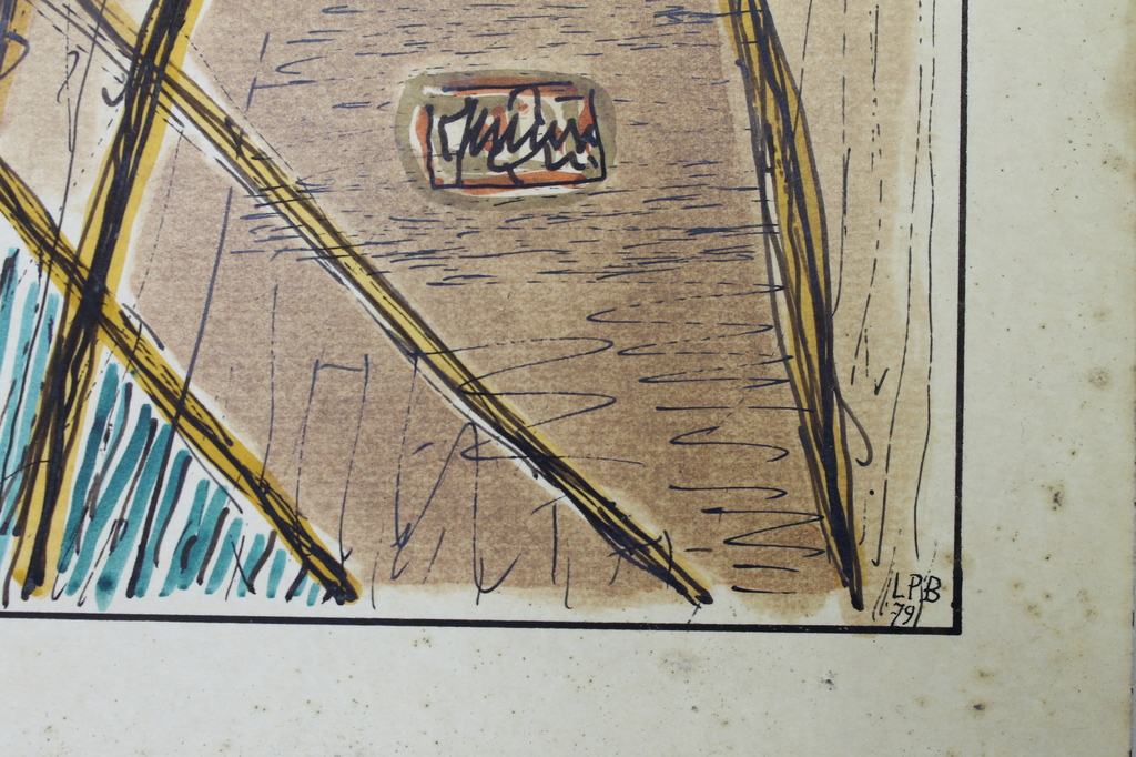 L.P. Boone: Gouache op papier geplakt kopen? Bied vanaf 1!