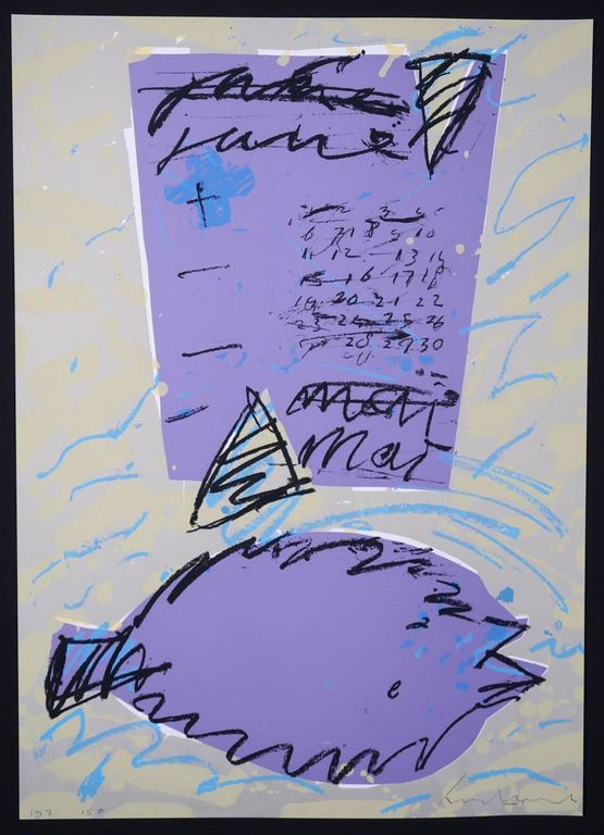 Luc de Weert: Zeefdruk, Zonder titel kopen? Bied vanaf 1!