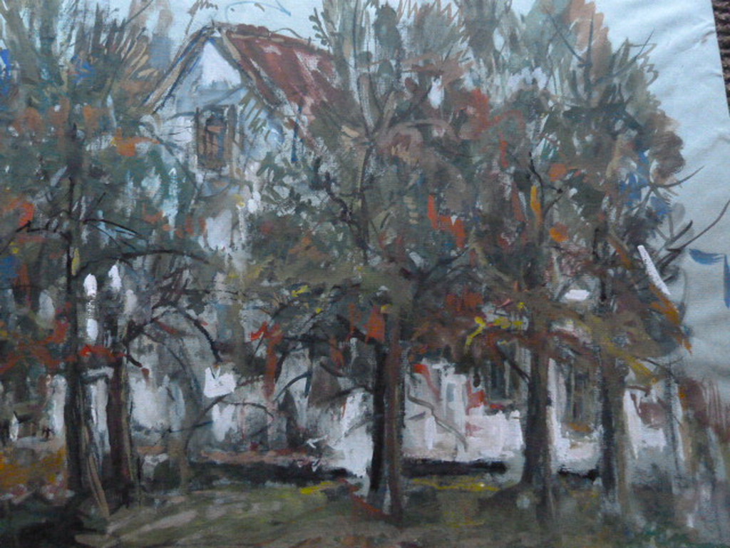 Jobst Heinrich Frese ( 1914 - 1986 ) - aquarel - boerderij. kopen? Bied vanaf 1!